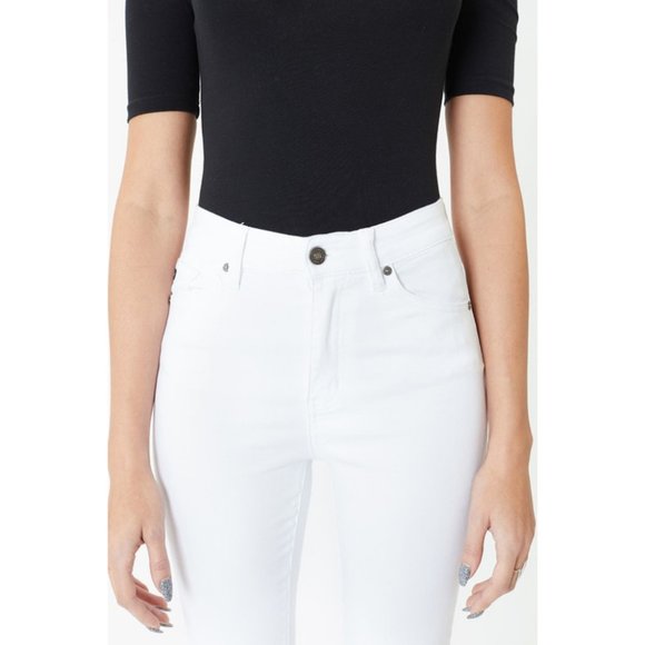 White Gemma High Rise Skinny Jeans {KanCan} - Picture 10 of 10